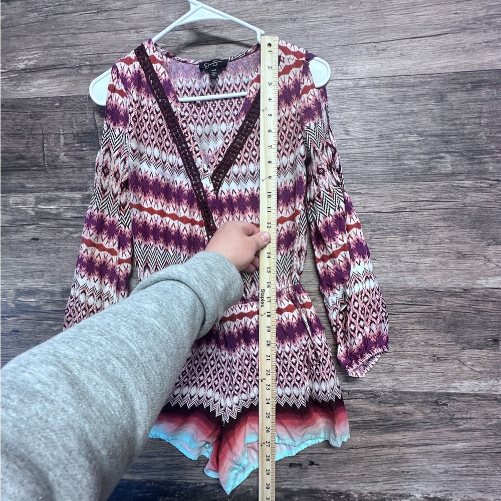 Jessica Simpson Multicolor Patterned Open Shoulde… - image 7